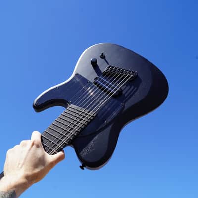 Schecter DIAMOND SERIES PT-8 MS Black Ops Satin Black Open Pore 8-String Electric Guitar image 1