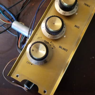 Motorola 6BQ5 12AX7 tube pre and power amp HS-709D HS-696C Console Stereo 1959 - Gold image 5