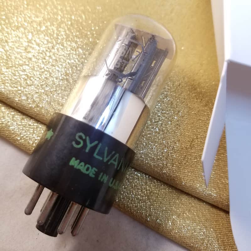 Tung-Sol 6SN7GT tNOS AT1000 TESTED Balanced! PI Vacuum Tube T6 "Tall Boy" black plate dual triode 1956 image 1