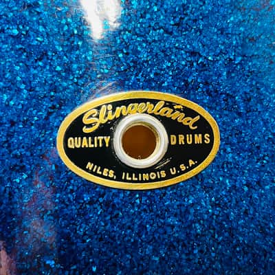 Slingerland 14x5” Hollywood Ace Snare Drum 1962 - Blue Sparkle image 7