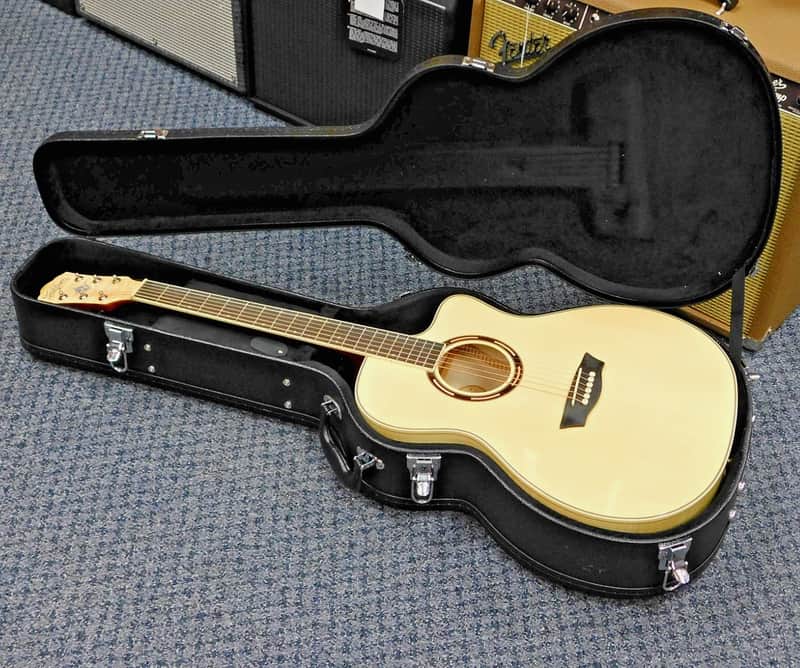 2025Washburn Apprentice AG40CEK Grand Auditorium Acoustic Electric Guitar w/ Case! Flame Maple! VERY NICE!!! image 1