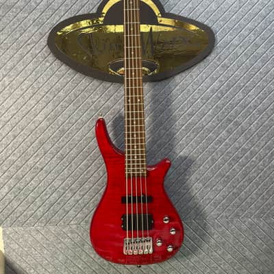 Dillion Avalanche Bass Rare Five String BEAST! Cherry! In-USA Setup! 2000's - Red image 6