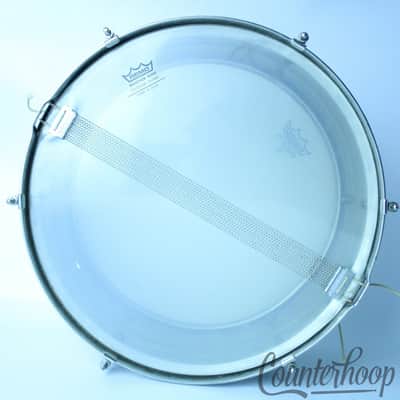 *Leedy 14x6.5"Utility Snare Drum Nickel Brass Indiana Single Bead Vintage 20s OG image 8