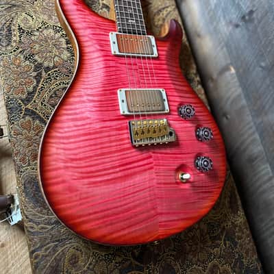 PRS DGT David Grissom Signature Wood Library Flame Maple 10 Top, Brazilian Rosewood FB - RARE! Bonnie Pink Cherry Burst 410959 image 15