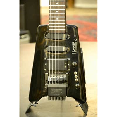 1980s Hohner G3T Professional Headless Electric Guitar black image 1