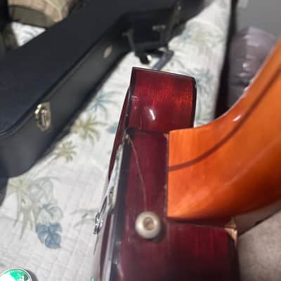 Julio Giuletti A2 Archtop 1960’s - Translucent red wood grain image 7