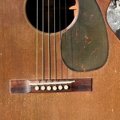Martin 0-17 1944 - killer all mahogany example w/scalloped braces & fresh neck reset ! image 10
