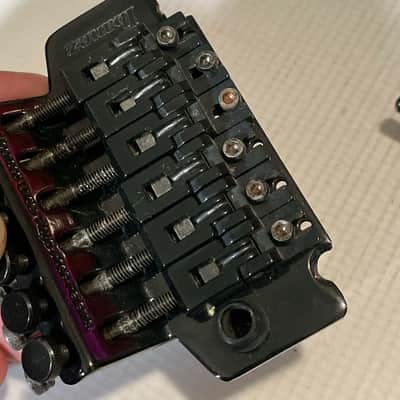 2000's Ibanez Logo Series Licensed Black Floyd Rose Double Locking Tremolo Bridge image 15