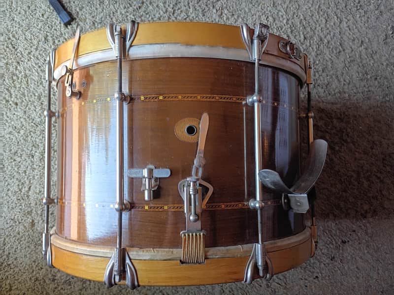 Ludwig&Ludwig field snare drum timepiece-sensitive strainer 10x16 1930s image 1