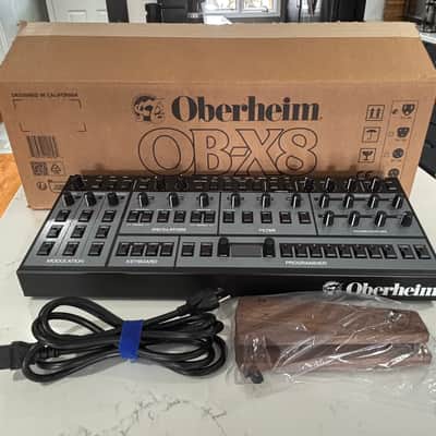 Oberheim OB-X8 Desktop 8-Voice Synthesizer 2022 - Present - Black with Wood Sides