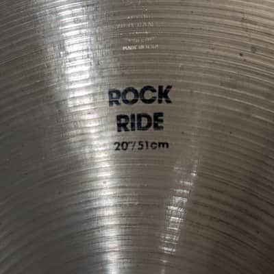 Zildjian 20" A Series Rock Ride Cymbal 1982 - 2012 - Traditional image 4
