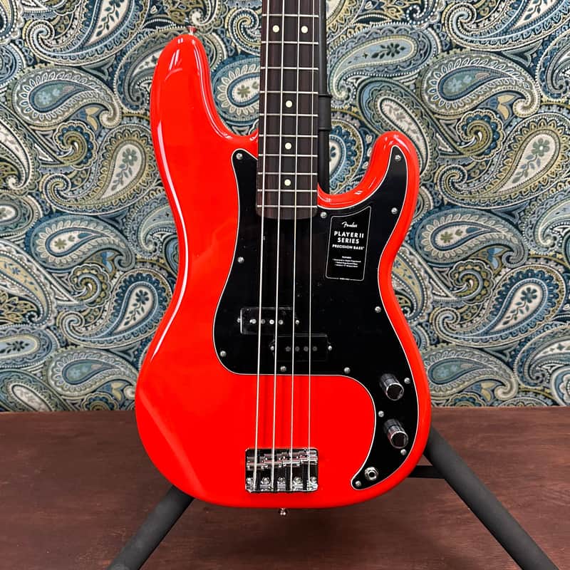 Fender Player Series II Precison Bass Coral Red image 1