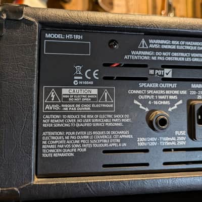 Blackstar HT-1RH 1-Watt Guitar Amp Head + Blackstar HT-110 Cabinet image 6