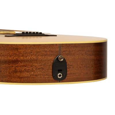 Crafter ES-MAHO GCE NAT ES Series Auditorium Cutaway Solid Sitka Spruce Top Mahogany Neck 6-String Acoustic-Electric Guitar w/Gig Bag image 6