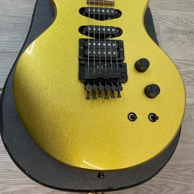 Hamer 1986 Steve Stevens SS1 Signature Gold Sparkle Electric Guitar image 8