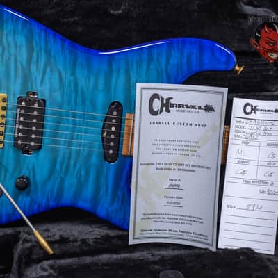 Charvel USA Custom Shop Special Edition San Dimas HS CT QMT Roasted Chlorine Burst 2024 w/OHSC image 11