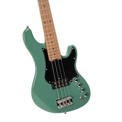 Cort GBSHORTSCALEFGRB Poplar Body Roasted Maple C Shape Neck Short Scale 4-String Electric Bass Guitar w/Gig Bag image 1