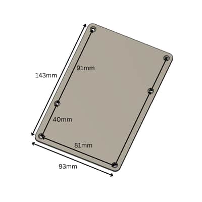Jackson Pro & Dinky Tremolo Cover Backplate - Replacement Tremolo Cavity Cover - White image 2