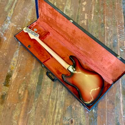 Fender Jazz Bass c 1968 Sunburst original vintage USA image 11