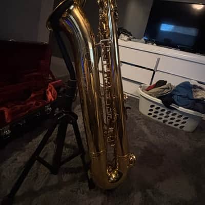 Yamaha YBS-62II Professional Eb Baritone Saxophone 2021 - Present - Gold Lacquered Brass image 6
