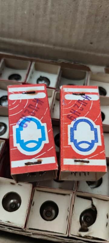 2x 6N3P - i tubes 2C51 396A 6385 6n3 strong matched Pair Made in ussr in 80's  NOS NIB image 1