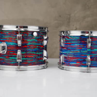 1968 Ludwig 4-Piece Psychedelic Red Drums #59132 image 19