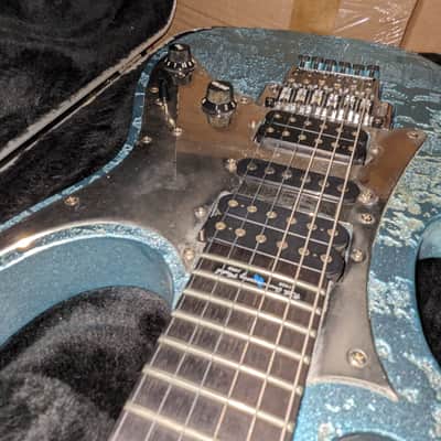 Ibanez JEM 90th HAM Anniversary 1998 - Blue-Green Metallic Texture image 6