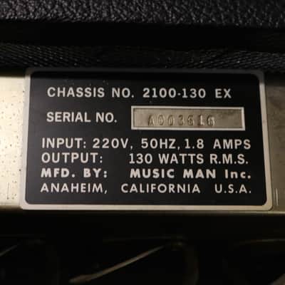 1978 Music Man HD-130 bass head with 2x12 RH cab image 16