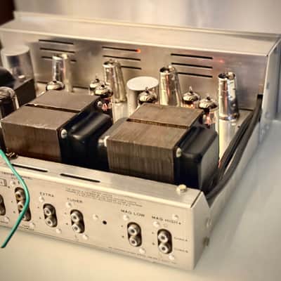 🎶✨ H.H. Scott 222D/222-D Tube Integrated Amplifier w/ Wood Case — Serviced EL84 / 7189 Vintage Hi-Fi image 19