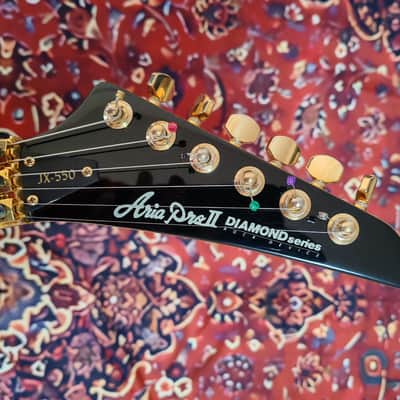 *RARE* 1989 Aria Pro II Diamond Series JX-550 Japan MIJ - Concorde Headstock Lawsuit Era - Excellent Condition image 3