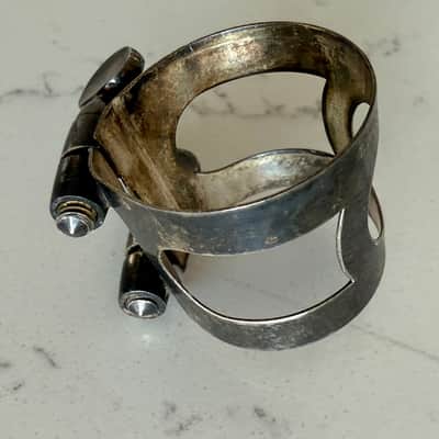 Selmer C85 105 Clarinet Mouthpiece and Tarnished Silver Plated Ligature. - Hard Rubber image 8