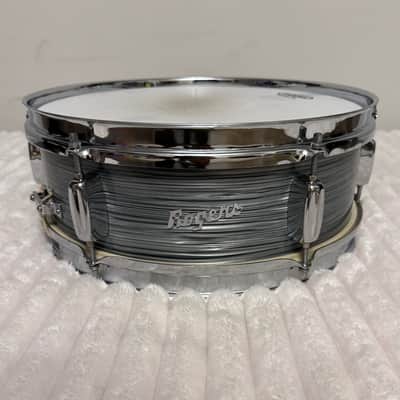 1960s Rogers Luxor 5” x 14” Snare Drum - Steel Grey Ripple image 1