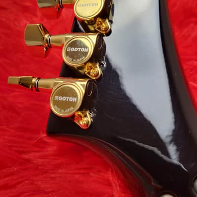 Rare Fernandes EX-85L Left Handed 1984 - Black - Explorer - Lightning Bolt Inlays - Set Neck - Made In Japan MIJ image 18