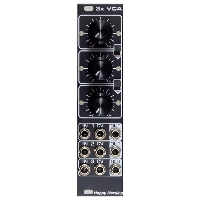 Happy Nerding 3xVCA Eurorack VCA Module (Black) image 1