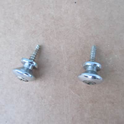 Vintage 1960s Teisco Silvertone Kay Univox Guitar Strap Buttons W Screws Japan image 4