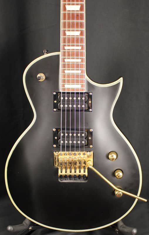Harley Benton SC Custom DiMarzio Floyd Rose Electric Guitar Satin Black image 1