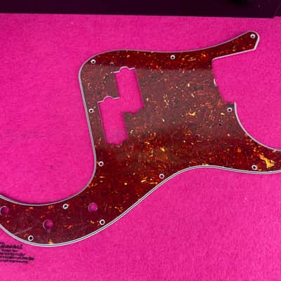 General Vintage Tone 1962 PB Pickguard - top Celluloid red tortoise - 4 Ply - 13 Hole - Correct vintage  - Fits image 1
