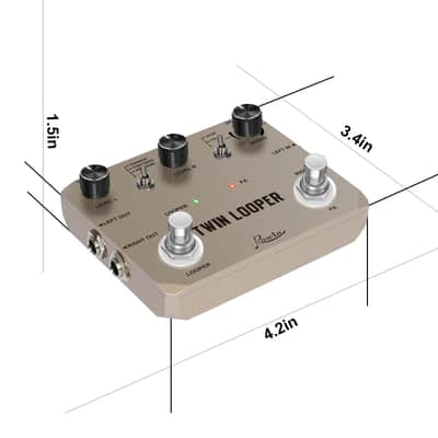 Rowin Twin Looper Guitar Effect Pedal Loop Station 11 Type of Play with 10 Minutes of Recording Time,price include the import duty for US buyer image 4