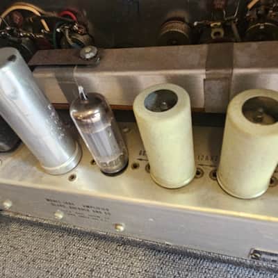 Sears / Silvertone Silvertone 1484 Twin Twelve Tube Amplifier Head and 2x12 Cab 1960s image 10