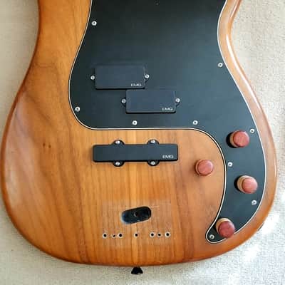 Warmoth 4-string Bass Body 2010's Nitrocellulose-clear image 1