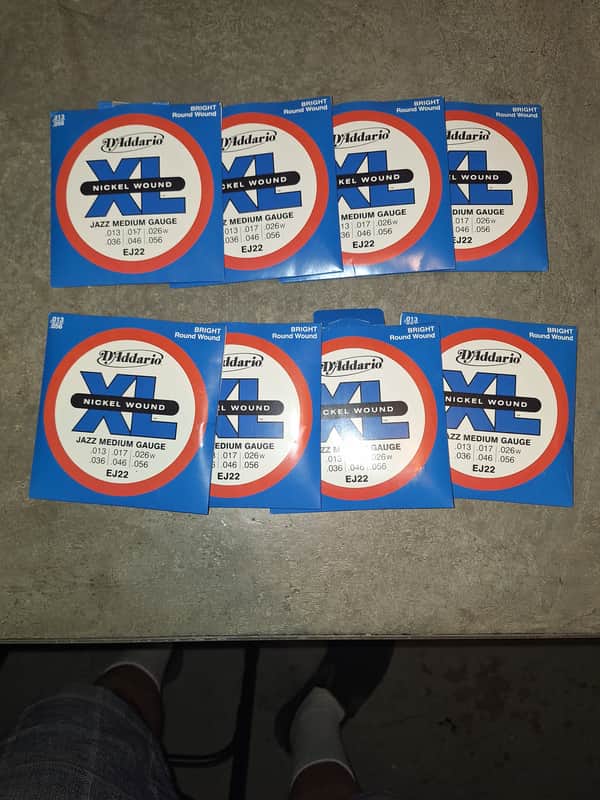 D'Addario XL nickel wound Jazz medium gauge 2021 - Nickelwound image 1