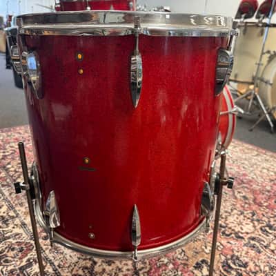 Trixon Luxus 1960s Teardrop 13"/16"/20" Drum Set - Red Sparkle (VIDEO) image 8