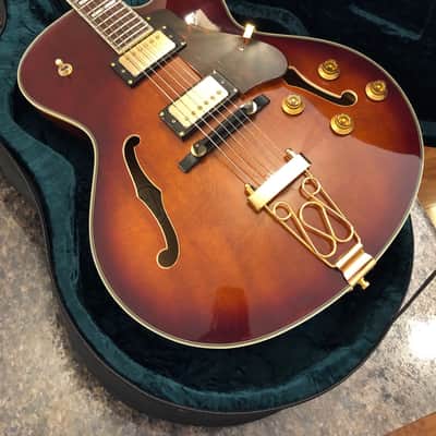 Samick HF-650 Artist Series, 1997, Full Body Tobacco Burst, Original and Mint Condition! image 11