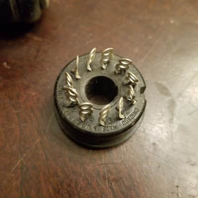 Leslie Amphenol 86-CP11 11 PIN plug AND jack "OCTAL" HEATHKIT YAESU power supply 1960s - black image 3