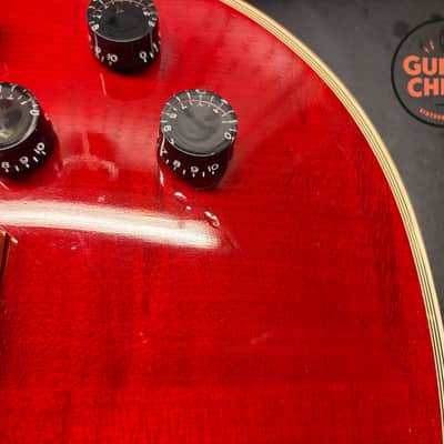 2015 Gibson Custom Shop Les Paul Custom Figured Trans Red w/ OHSC & COA image 16
