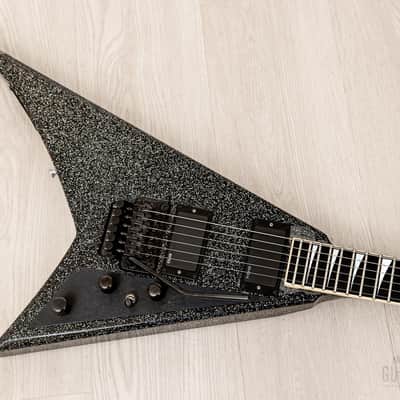 1994 Jackson USA Randy Rhoads RR1 Flying V Holoflake w/ EMG, Case image 8