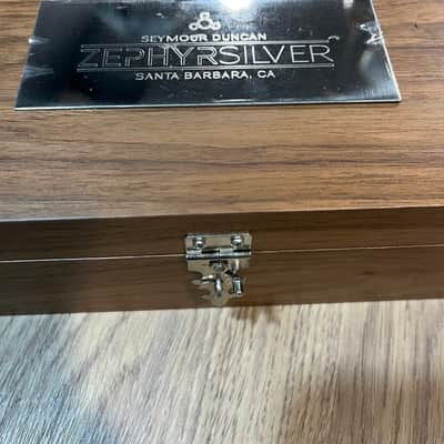 Seymour Duncan Zephyr Silver Humbucker Set 11109-03-B Black 2012 w/ Original Wood Box image 5