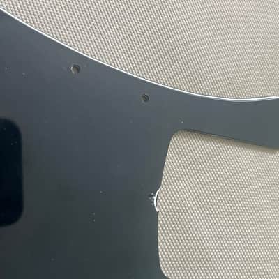 Vintage 1970s Fender Precision Bass Pickguard & screws - Black 1974 1975 1976 image 9