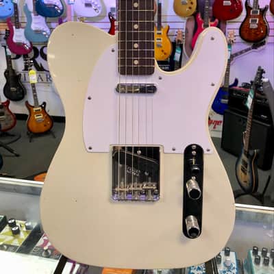 Fender Jimmy Page Signature Telecaster Journeyman Relic®, Rosewood Fingerboard, White Blonde with Case image 3