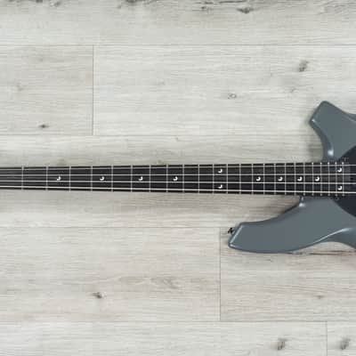 Ernie Ball Music Man Bongo 4 HH Bass, Ebony Fretboard, Titan Gray image 6